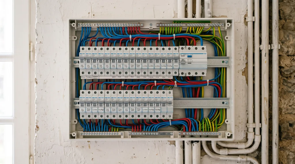 Tableau électrique — contrôle de l'installation intérieure — Électricité à Querrien